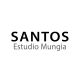 Logotipo con texto "Santos Estudio Mungia" en fondo blanco.