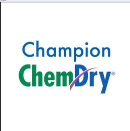 Champion Chem-Dry logo with stylized blue and green text and a purple arc.
