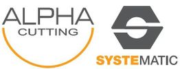 Logos von "Alpha Cutting" und "Systematic" nebeneinander.