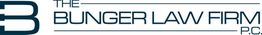 Logo of The Bunger Law Firm, P.C. with a large stylized letter "B" on the left.