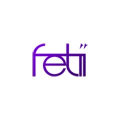 Purple "feti" logo on a white background.