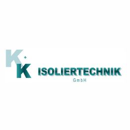 Logo von K+K Isoliertechnik GmbH in Blaugrün mit Schriftzug rechts vom Symbol.