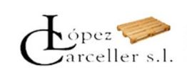 Logo con texto "López Carceller s.l." y dibujo de un palé de madera.