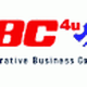 Logo mit Text "ABC 4u Administrative Business Consultation" in Rot und Blau.