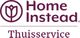 Logo van Home Instead Thuisservice met een gestileerde bloem in paars.