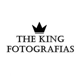 Logotipo com coroa preta acima das palavras "The King Fotografias" em fundo branco.