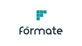 Logo de "Fórmate" con un diseño de mosaico en forma de letra "F".