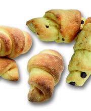 Glutenfreie Croissants (mit oder ohne Schokolade)