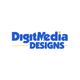 Blue logo text: "DigitMedia Designs" with yellow lines.