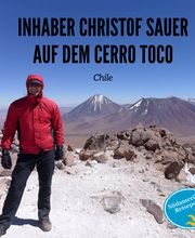 Inhaber Christof Sauer auf dem Cerro Toco in Chile