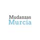 Texto "Mudanzas Murcia" en colores negro y azul sobre fondo blanco.