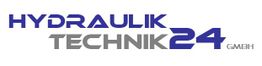 Logo mit blau-grauer Schrift: "Hydraulik Technik 24 GmbH".