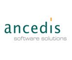 Logo mit Text "ancedis software solutions" in grüner Schrift auf weißem Hintergrund.