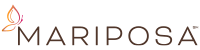 Logo with a butterfly icon and the text "MARIPOSA" in brown.