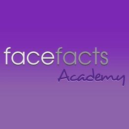 Paarse achtergrond met witte tekst: "facefacts Academy".