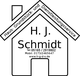 Haus-Logo mit Text: Haus-, Grundstücks- und Dienstleistungsservice H. J. Schmidt, Kontaktdaten.
