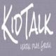 KidTalk logo with "listen, feel, grow" text on a gray background.