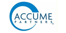 Logo: Blue semicircle with "ACCUME PARTNERS" in blue text inside.