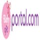 Logo for "Baby Gift Portal.com" with pink circle and bow.