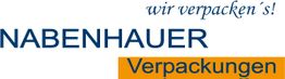 Logo mit Text: "wir verpacken´s! NABENHAUER Verpackungen".
