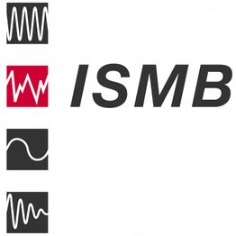 Logo mit drei Wellenformen und den Buchstaben ISMB in grauer Schrift daneben.