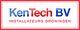 Logo van KenTech BV, installateurs in Groningen met blauwe en rode tekst.