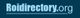 Roidirectory.org logo in light blue on a dark blue background.