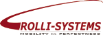 Logo von Rolli-Systems mit rotem Schriftzug und Slogan "Mobility in Perfection".