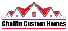 Logo with stylized red and grey rooftops above two horizontal red lines.