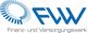 Logo des Finanz- und Versorgungswerks mit blauem Schriftzug und stilisiertem Kreis.