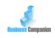 Logo mit blauem 3D-Diagramm und Text: "Business Companion".
