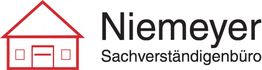 Rotes Haus-Symbol mit Text "Niemeyer Sachverständigenbüro" daneben.
